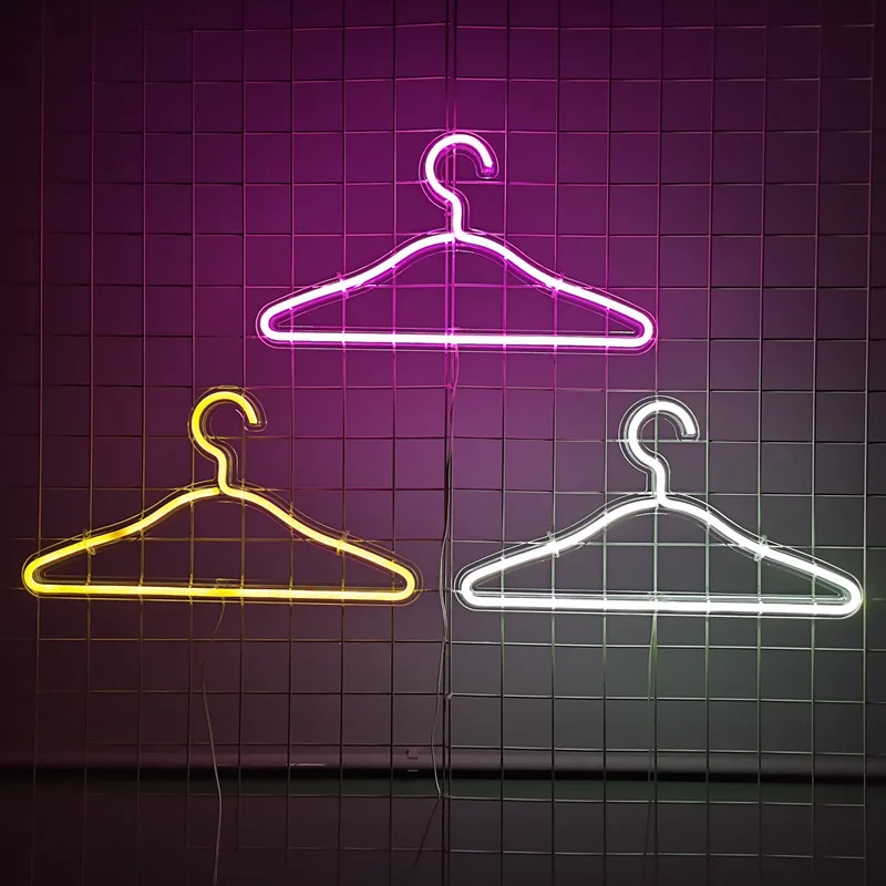 LED Clothes Hanger Neon Signs Lights For Bedroom Wall Cute Originality USB Night Lamp Atmosphere Christmas Party Home Room Decor
LED Clothes Hanger Neon Signs Lights For Bedroom Wall Cute Originality USB Night Lamp Atmosphere Christmas Party Home Room Decor