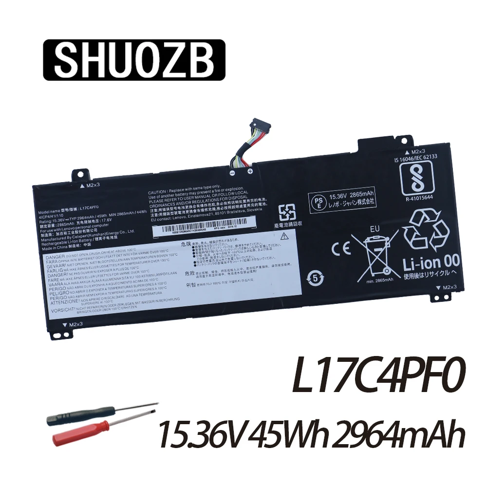 Новый аккумулятор L17C4PF0 для ноутбука Lenovo Ideapad S530-13IWL L17M4PF0 Xiao xin Air 13IWL 15,36 в 45 Втч 2964 мАч, Бесплатные инструменты
Новый аккумулятор L17C4PF0 для ноутбука Lenovo Ideapad S530-13IWL L17M4PF0 Xiao xin Air 13IWL 15,36 в 45 Втч 2964 мАч, Бесплатные инструменты