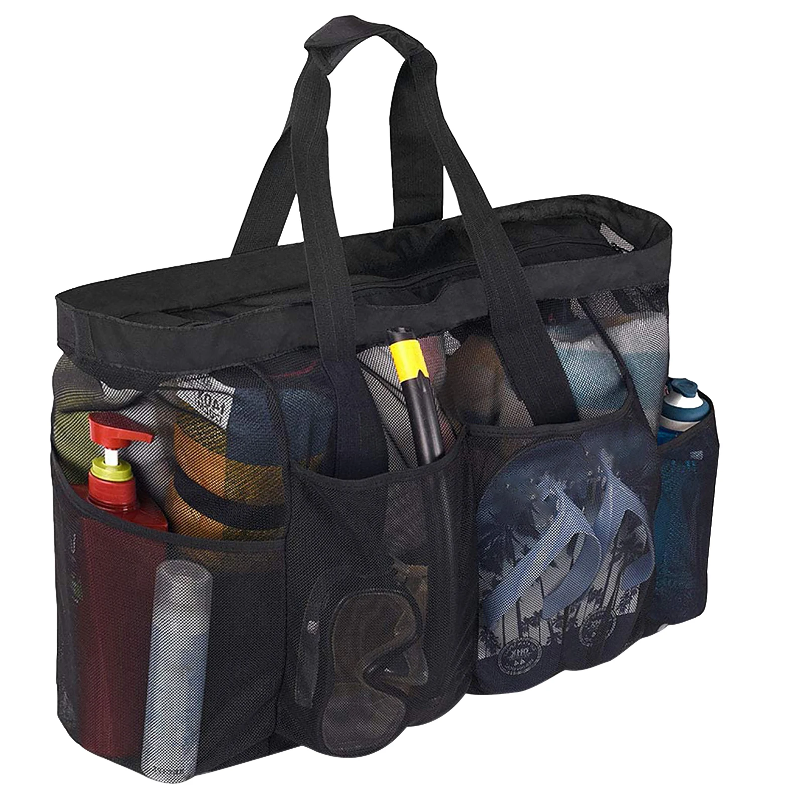 Mesh Tote Bag Extra Large Toiletries Storage Bag With Zipper Pocket For Outdoor Swimming Beach Walking
Mesh Tote Bag Extra Large Toiletries Storage Bag With Zipper Pocket For Outdoor Swimming Beach Walking