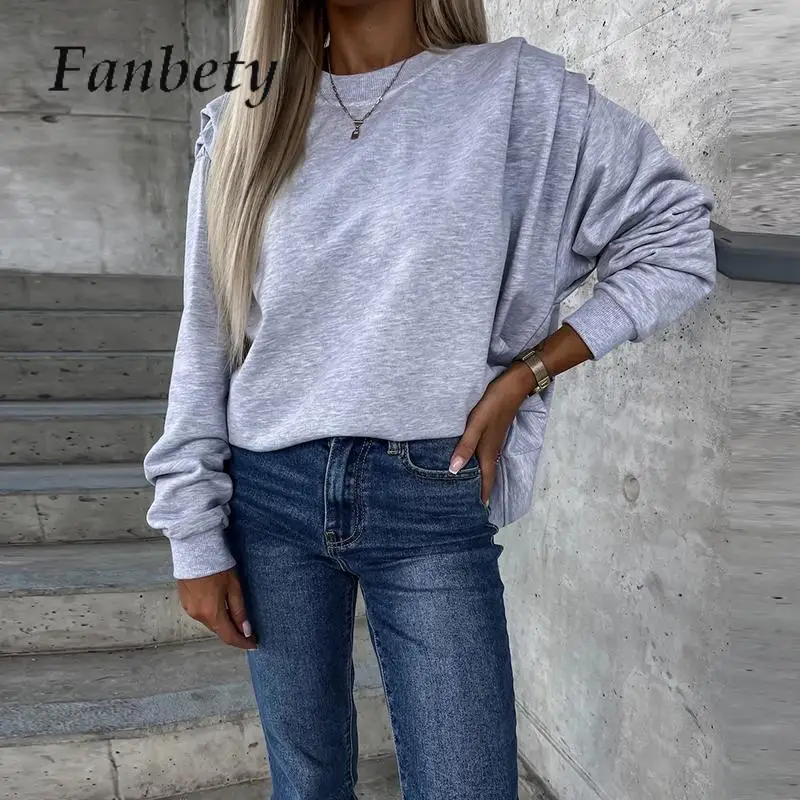 2023 Pullovers Office Women Hoodies Casual Spring Fall Solid Basic Shirts&Blouses Elegant Ladies Long Sleeve Loose Sweatshirts
2023 Pullovers Office Women Hoodies Casual Spring Fall Solid Basic Shirts&Blouses Elegant Ladies Long Sleeve Loose Sweatshirts