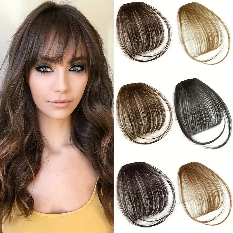 Women Fake Blunt Air Bangs Hair Clip-In Extension Brown Synthetic Fake Fringe Natural False Hairpiece for Female Clip in Bangs
Women Fake Blunt Air Bangs Hair Clip-In Extension Brown Synthetic Fake Fringe Natural False Hairpiece for Female Clip in Bangs