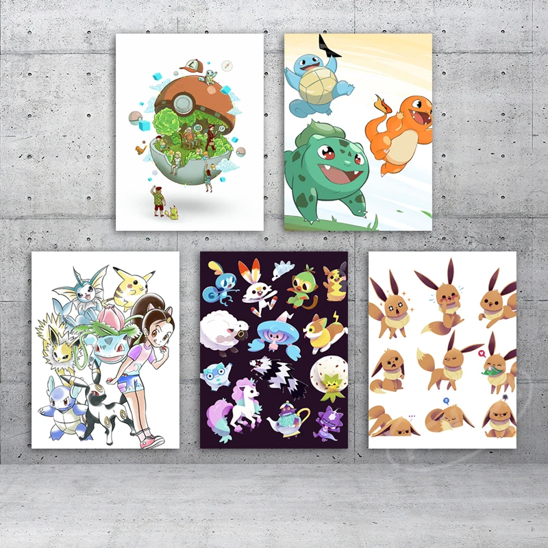Poke Ball Poster Pokemon Character Canvas Paintings Animation Landscape Prints Pikachu Modular Pictures Kids Home Decor Wall Art
Poke Ball Poster Pokemon Character Canvas Paintings Animation Landscape Prints Pikachu Modular Pictures Kids Home Decor Wall Art