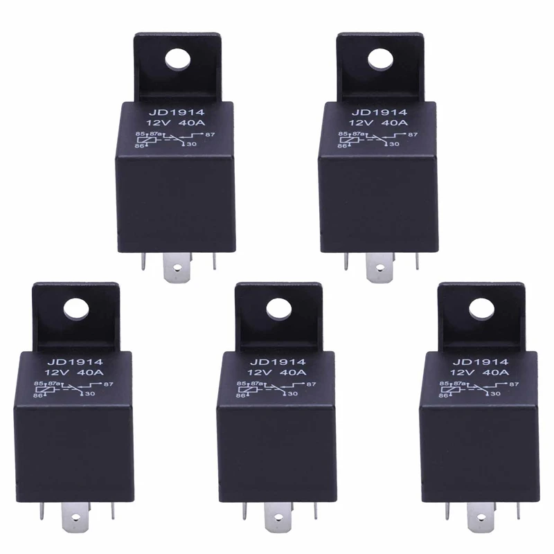 5X 12V Volt 40A AMP 5 Pin Changeover Relay Automotive Car Motorcycle Boat Bike
5X 12V Volt 40A AMP 5 Pin Changeover Relay Automotive Car Motorcycle Boat Bike