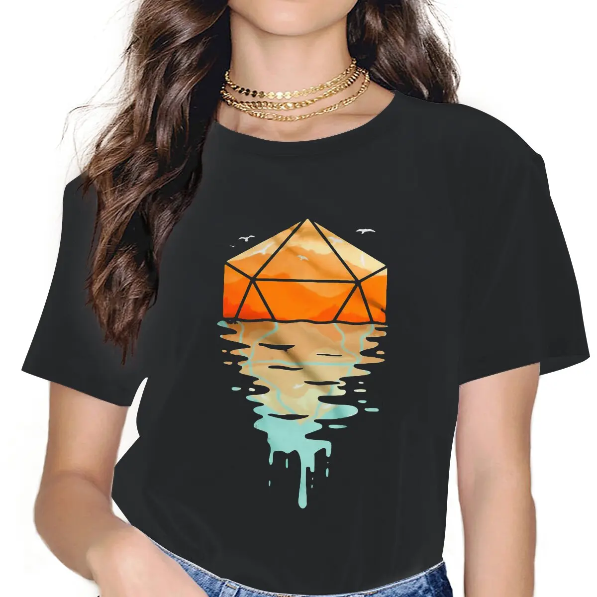 Женская футболка A D 20 World, одежда DnD, Повседневная футболка с коротким рукавом и круглым вырезом, летняя футболка
Женская футболка A D 20 World, одежда DnD, Повседневная футболка с коротким рукавом и круглым вырезом, летняя футболка