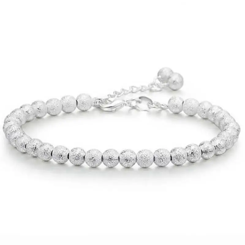 Frosted Bead Bracelet Silver-plated Korean Charms Bracelets For Women Fashion Bracelets & Bangles Jewelry Gift Bileklik CF259
Frosted Bead Bracelet Silver-plated Korean Charms Bracelets For Women Fashion Bracelets & Bangles Jewelry Gift Bileklik CF259