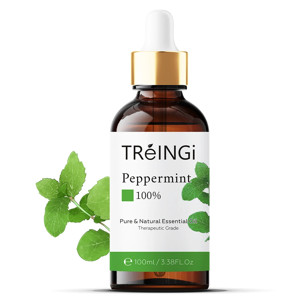 

Therapeutic Grade 100ml Peppermint Essential Oil for Hair Care Ylang Ylang Cedarwood Lavender Clary Sage Tea Tree Aroma Oil