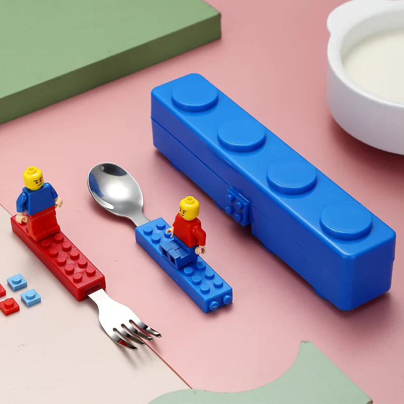Stainless Dinnerware Children Western Cutlery Set Knife Fork Spoon Steel Dinner Tableware Silicone Building Blocks Handle
Stainless Dinnerware Children Western Cutlery Set Knife Fork Spoon Steel Dinner Tableware Silicone Building Blocks Handle