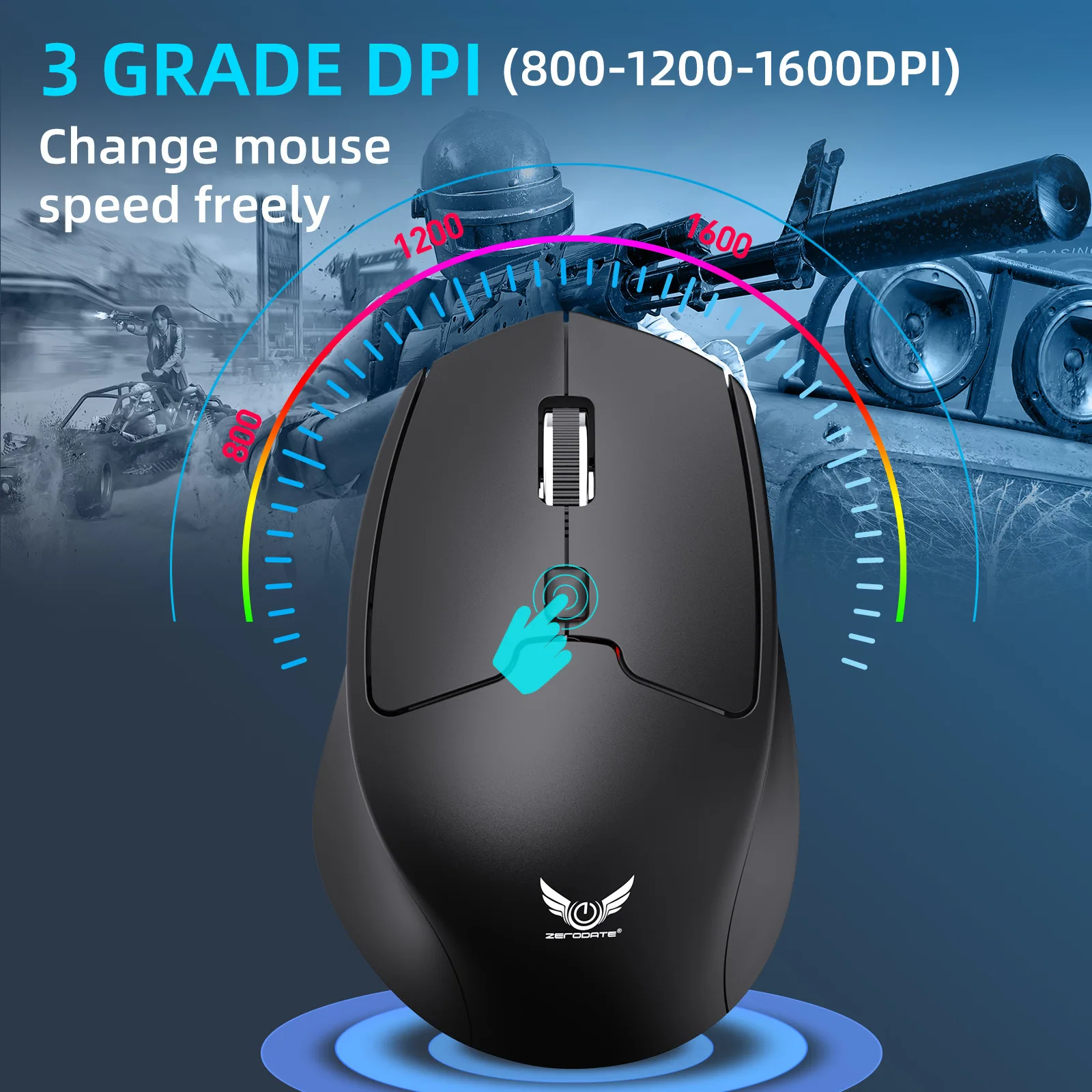 2.4 GHz Portable Wireless Gaming Mouse USB Receiver 1600DPI 6 Keys Optical Mice Gamer for Laptop Computers Mouse
2.4 GHz Portable Wireless Gaming Mouse USB Receiver 1600DPI 6 Keys Optical Mice Gamer for Laptop Computers Mouse