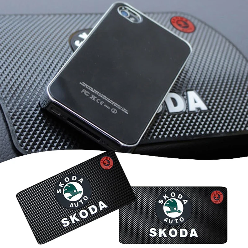 

Car Dashboard Sticky Anti Slide Pad Adhesive Mat for Cell Phone For Skoda kodiaq rapid karoq superb 2 3 VRS Octavia Fabia Yeti