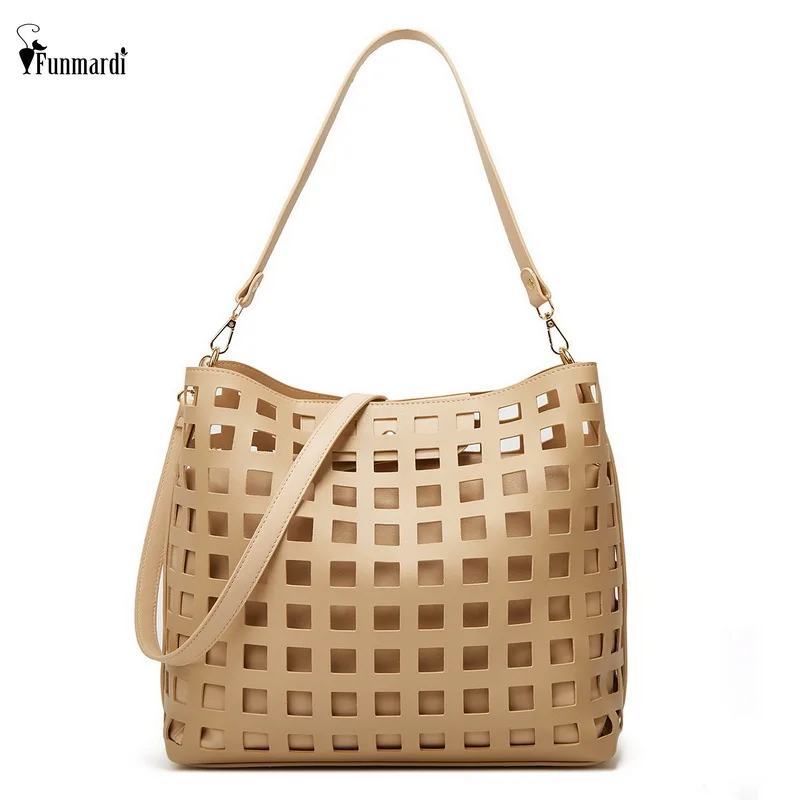 FUNMARDI Female Shoulder Bags European American Fashion Hollow Out Handbag Women Composite Bag PU Leather Shopper Bags WLHB3314
FUNMARDI Female Shoulder Bags European American Fashion Hollow Out Handbag Women Composite Bag PU Leather Shopper Bags WLHB3314