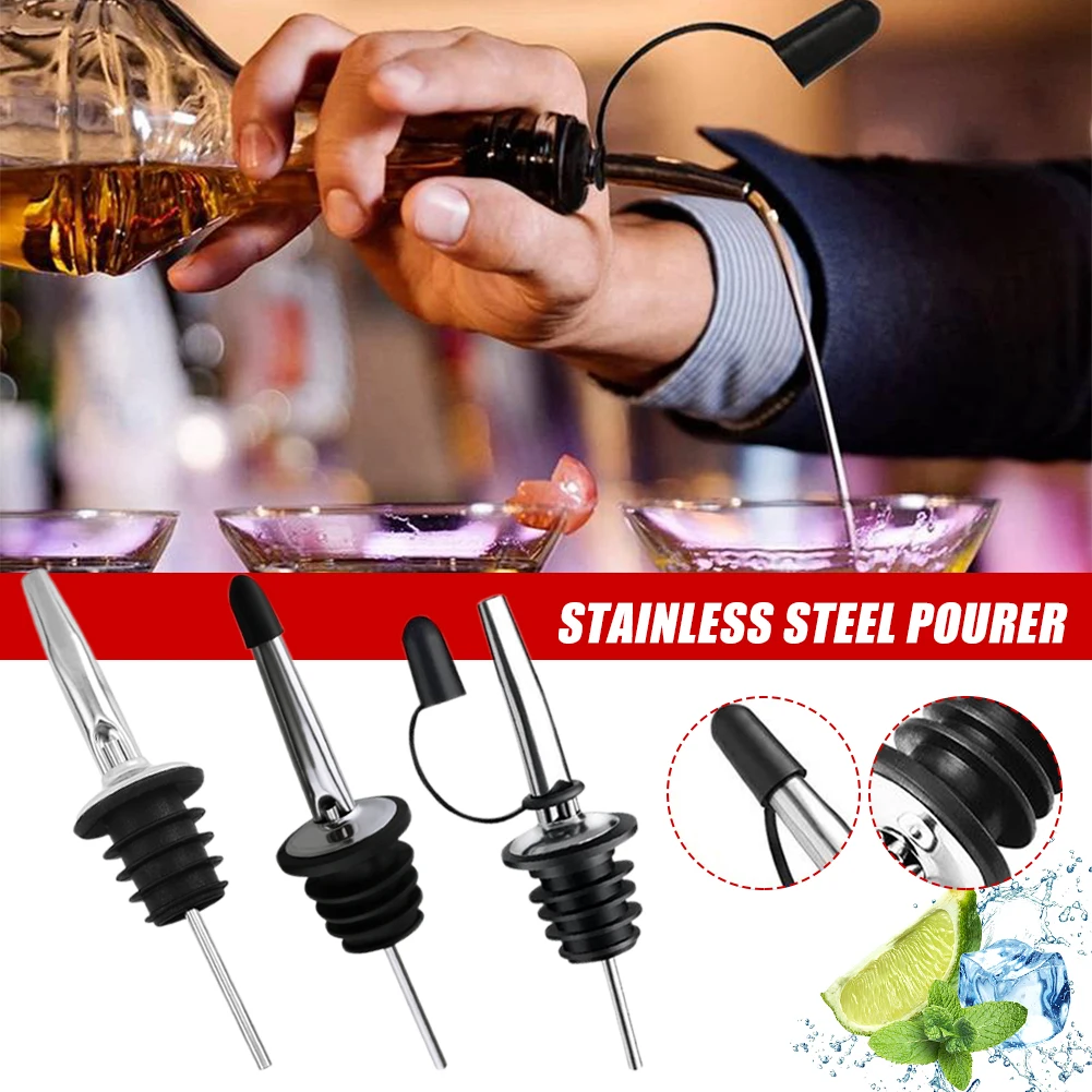 1PCS Stainless Steel Wine Pourer Alcohol Liquor Spouts Bottle Dispenser Wine Bottle Pour Spout Stopper With Cap Bar Accessories
1PCS Stainless Steel Wine Pourer Alcohol Liquor Spouts Bottle Dispenser Wine Bottle Pour Spout Stopper With Cap Bar Accessories