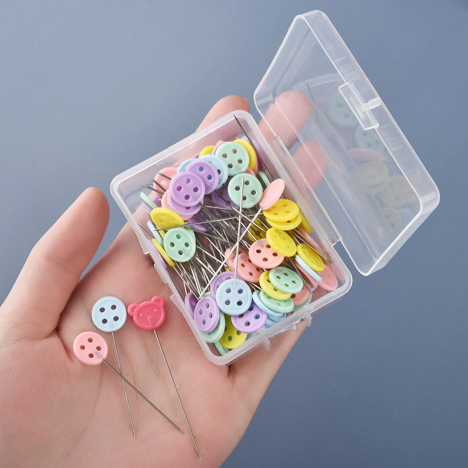 100/50Pcs Dressmaking Pins Patchwork Pins Sewing Embroidery Tools Needle Fixed Metal Button Pins DIY Sewing Accessories
100/50Pcs Dressmaking Pins Patchwork Pins Sewing Embroidery Tools Needle Fixed Metal Button Pins DIY Sewing Accessories