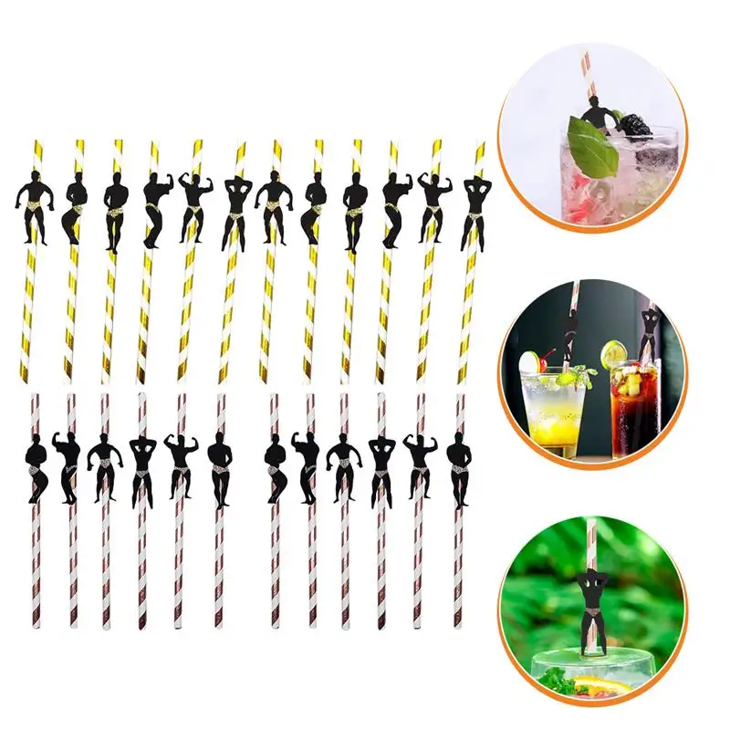 24pcs Festival Creative Mug Decorative Beautiful Straws Dancing Men Straws Drinking Straws Straight Straws Wedding Party Straws
24pcs Festival Creative Mug Decorative Beautiful Straws Dancing Men Straws Drinking Straws Straight Straws Wedding Party Straws