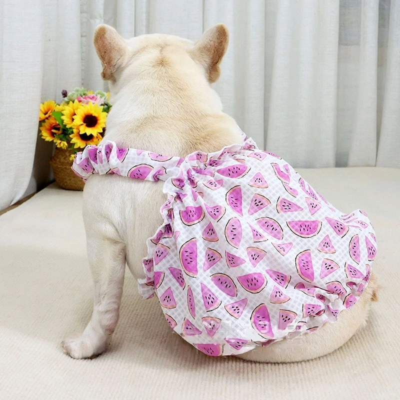 Watermelon Clothes for Dog Summer Thin Vest Skirt Short Body Fat Dog Apparel Pug Outfits Corgi Apparel French Bulldog Costume
Watermelon Clothes for Dog Summer Thin Vest Skirt Short Body Fat Dog Apparel Pug Outfits Corgi Apparel French Bulldog Costume