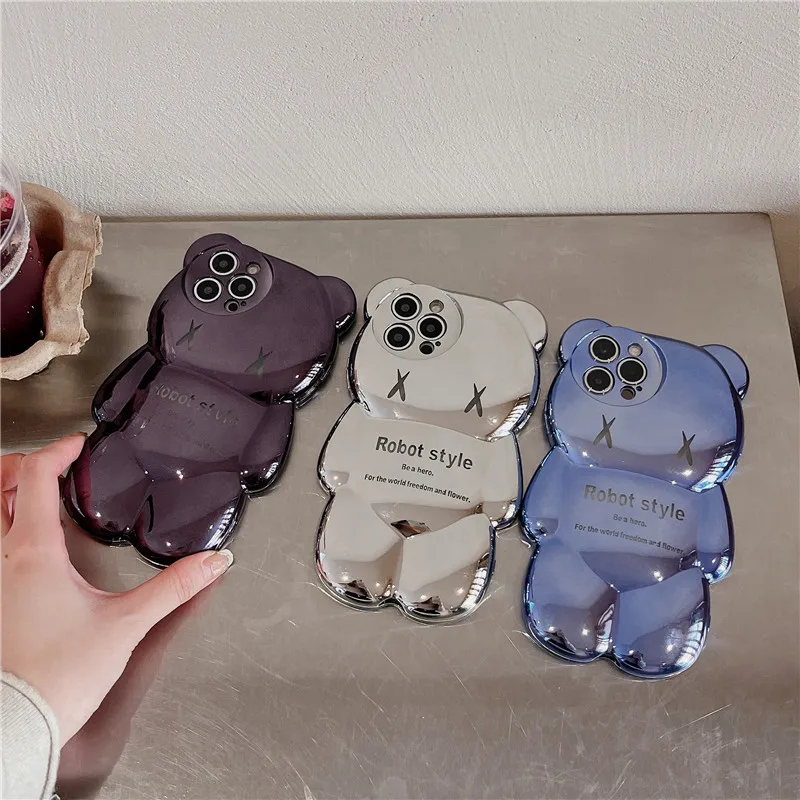 Fashion Electroplating Cartoon Bear Phone Case Cover for IPhone 14 Plus 11 12 13 14 Pro Max Shockproof Cases for IPhone 14 Case
Fashion Electroplating Cartoon Bear Phone Case Cover for IPhone 14 Plus 11 12 13 14 Pro Max Shockproof Cases for IPhone 14 Case