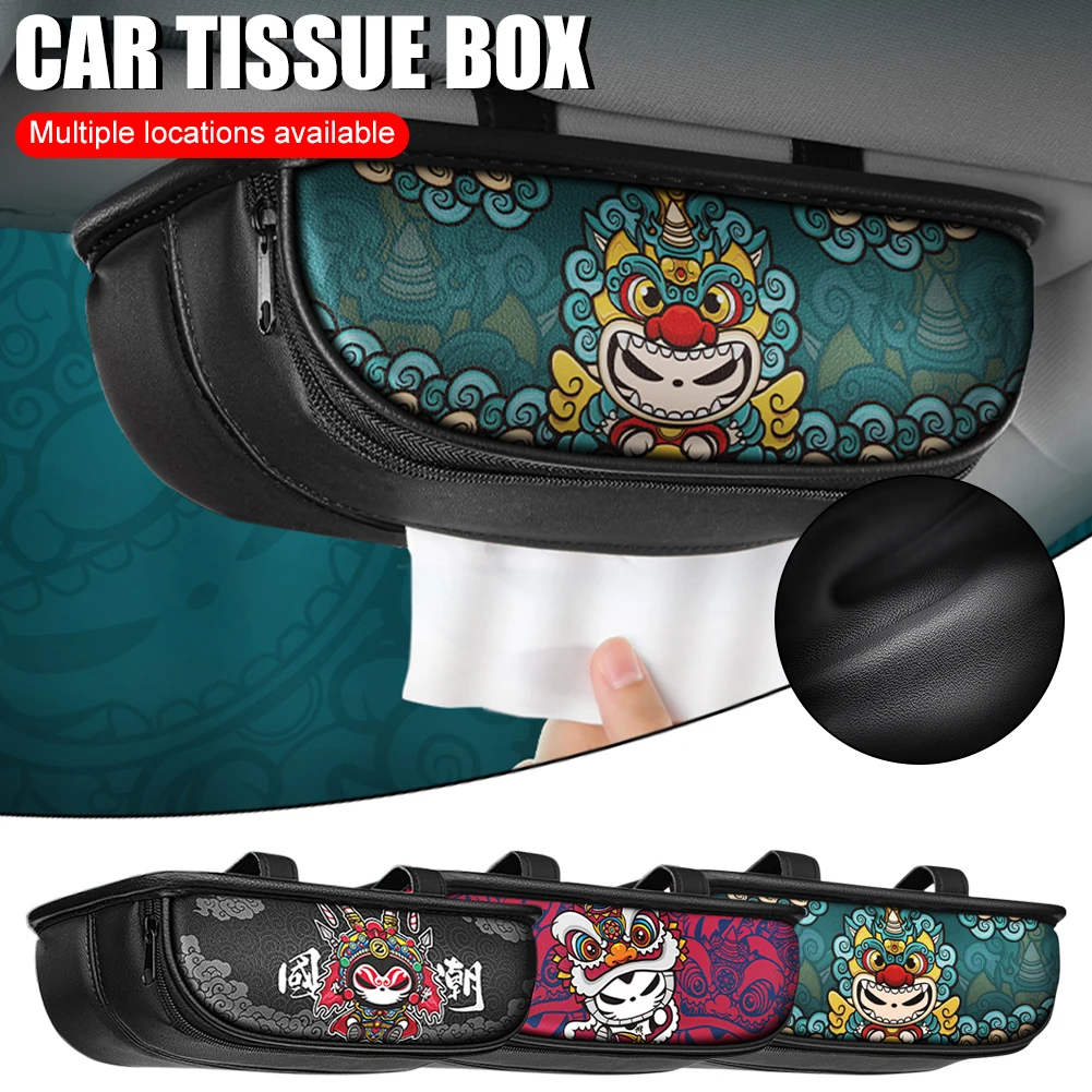 Car Tissue Box Sun Visor Tissue Box Traditional Chinese New Year Dance Lion Leather Tissue Box Decoration Interior Accessories
Car Tissue Box Sun Visor Tissue Box Traditional Chinese New Year Dance Lion Leather Tissue Box Decoration Interior Accessories