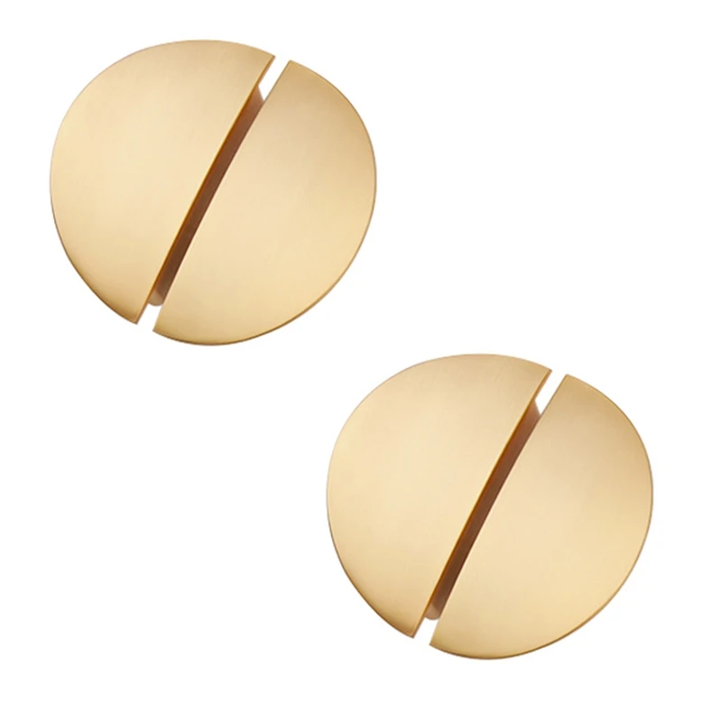 4-Pack Kitchen Hardware 64Mm Hole Center Solid Half Moon Cabinet Pulls Gold Drawer Dresser Handles
4-Pack Kitchen Hardware 64Mm Hole Center Solid Half Moon Cabinet Pulls Gold Drawer Dresser Handles