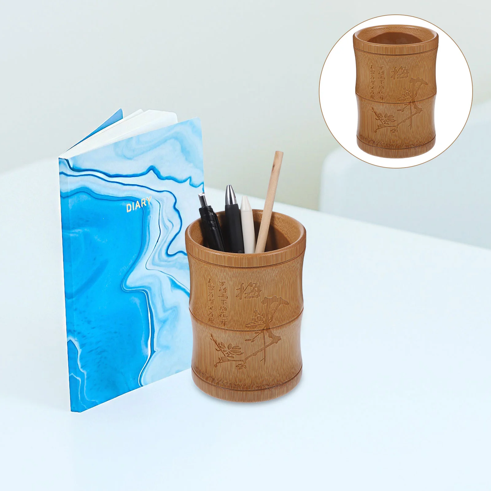 Pen Organizer Wood Holders Pen Holder Chinese Cup Pot Vintage Makeup Storage Bucket Bamboo Carving Pen Holder Brush
Pen Organizer Wood Holders Pen Holder Chinese Cup Pot Vintage Makeup Storage Bucket Bamboo Carving Pen Holder Brush