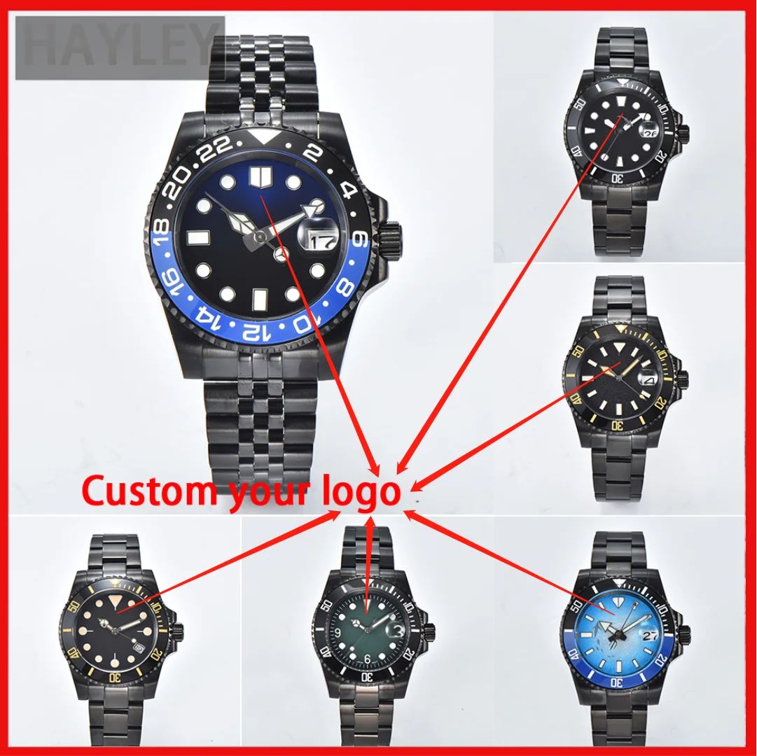 PVD Black Coating 40MM Men's Watch Modification Kit Solid Bottom Cover Sapphire Mirror NH36 Cassette Mechanism
PVD Black Coating 40MM Men's Watch Modification Kit Solid Bottom Cover Sapphire Mirror NH36 Cassette Mechanism