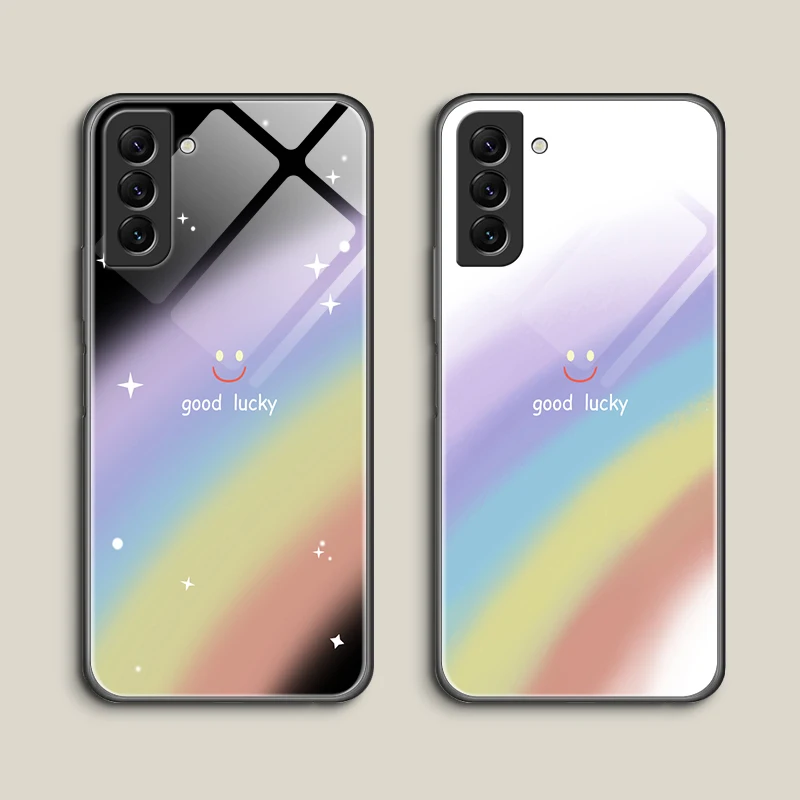 Rainbow Smiley Case For Samsung Galaxy S20 FE S22 S21 S10 S8 S9 Plus S10E Note 20 Ultra 10 Lite 9 8 Fashion Tempered Glass Cover
Rainbow Smiley Case For Samsung Galaxy S20 FE S22 S21 S10 S8 S9 Plus S10E Note 20 Ultra 10 Lite 9 8 Fashion Tempered Glass Cover