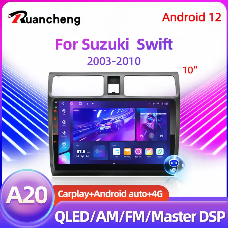 Car Radio for Suzuki Swift 2003 2004 2005 2006 2007 2008 2009 2010 Multimedia Player 4G FM Android 12 Carplay Stereo GPS DVD
Car Radio for Suzuki Swift 2003 2004 2005 2006 2007 2008 2009 2010 Multimedia Player 4G FM Android 12 Carplay Stereo GPS DVD