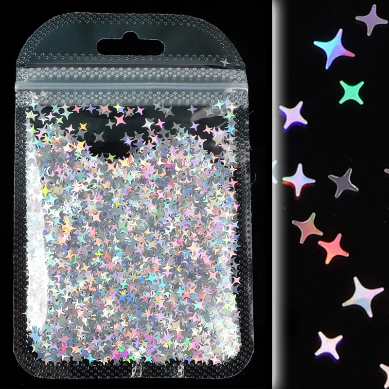 Holographic Nail Glitter Laser Star Shape Sequins Sparkly Flakes Paillette DIY Nail Art Decorations Slices Accessories 5 Colors
Holographic Nail Glitter Laser Star Shape Sequins Sparkly Flakes Paillette DIY Nail Art Decorations Slices Accessories 5 Colors
