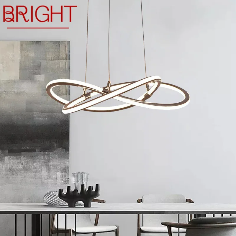 BRIGHT Modern Pendant Lamp Creative Simple LED Nordic Linear Ring Art Fixtures For Home Dining Room Bedroom Decor Lights
BRIGHT Modern Pendant Lamp Creative Simple LED Nordic Linear Ring Art Fixtures For Home Dining Room Bedroom Decor Lights