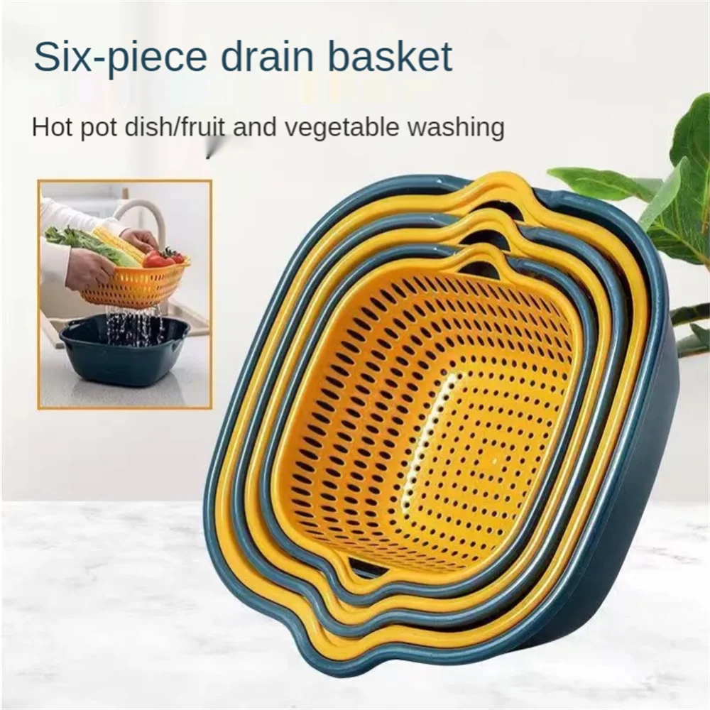 1pcs Thickened Drainage Basket Double Layer Plastic Wash Basin Multifunctional Kitchen Drainage Basket Household Fruit Basket
1pcs Thickened Drainage Basket Double Layer Plastic Wash Basin Multifunctional Kitchen Drainage Basket Household Fruit Basket