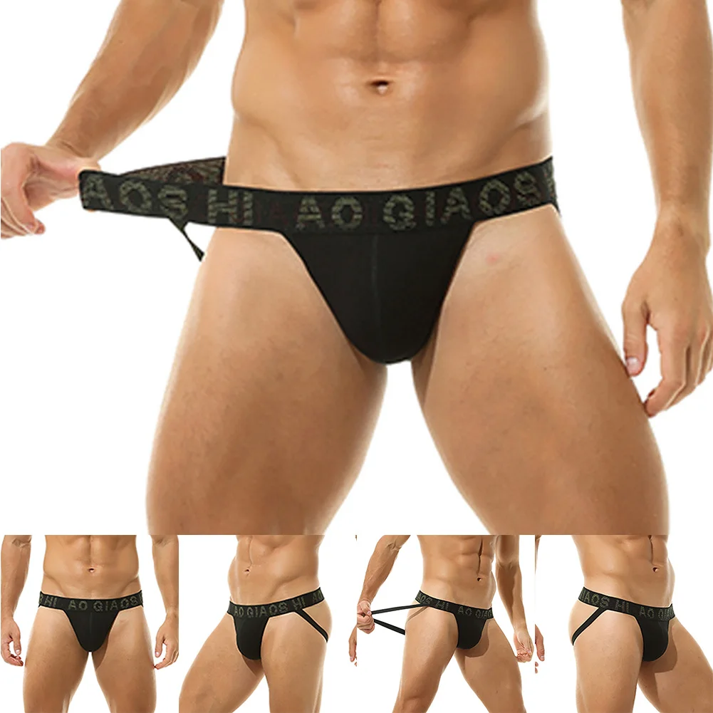 Sexy Jockstraps Men's Underwear Sissy Thong Solid G-string Low Waist Plus Size T-back Gay Bikini Briefs Male Underpants
Sexy Jockstraps Men's Underwear Sissy Thong Solid G-string Low Waist Plus Size T-back Gay Bikini Briefs Male Underpants