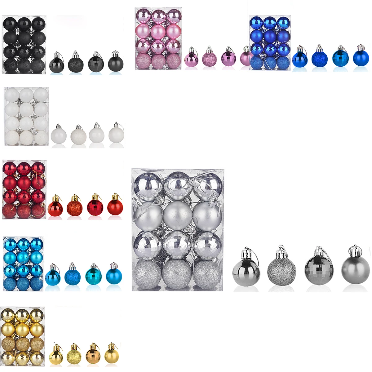 24PCS Christmas Balls Ornament 4cm Plastic Ball Bauble Xmas Tree Hanging Pendant Home Christmas 2023 Navidad New Year Decoration
24PCS Christmas Balls Ornament 4cm Plastic Ball Bauble Xmas Tree Hanging Pendant Home Christmas 2023 Navidad New Year Decoration