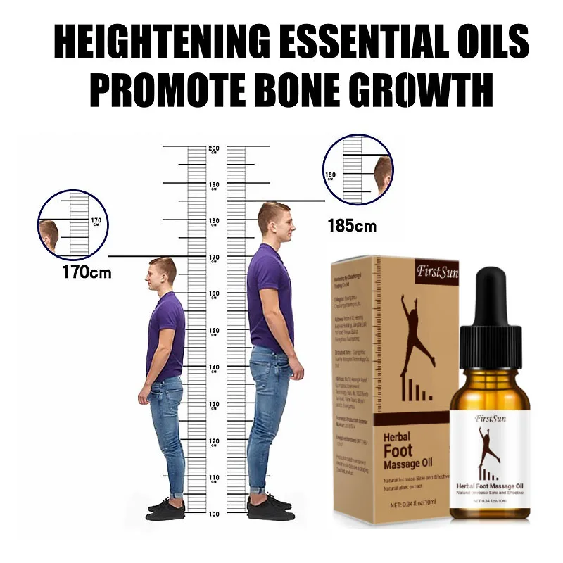 Heightening Essential Oil Promotes Bone Growth Conditioning Body Growing Massage Oil Herbal Soothing Foot Beauty Health Care
Heightening Essential Oil Promotes Bone Growth Conditioning Body Growing Massage Oil Herbal Soothing Foot Beauty Health Care