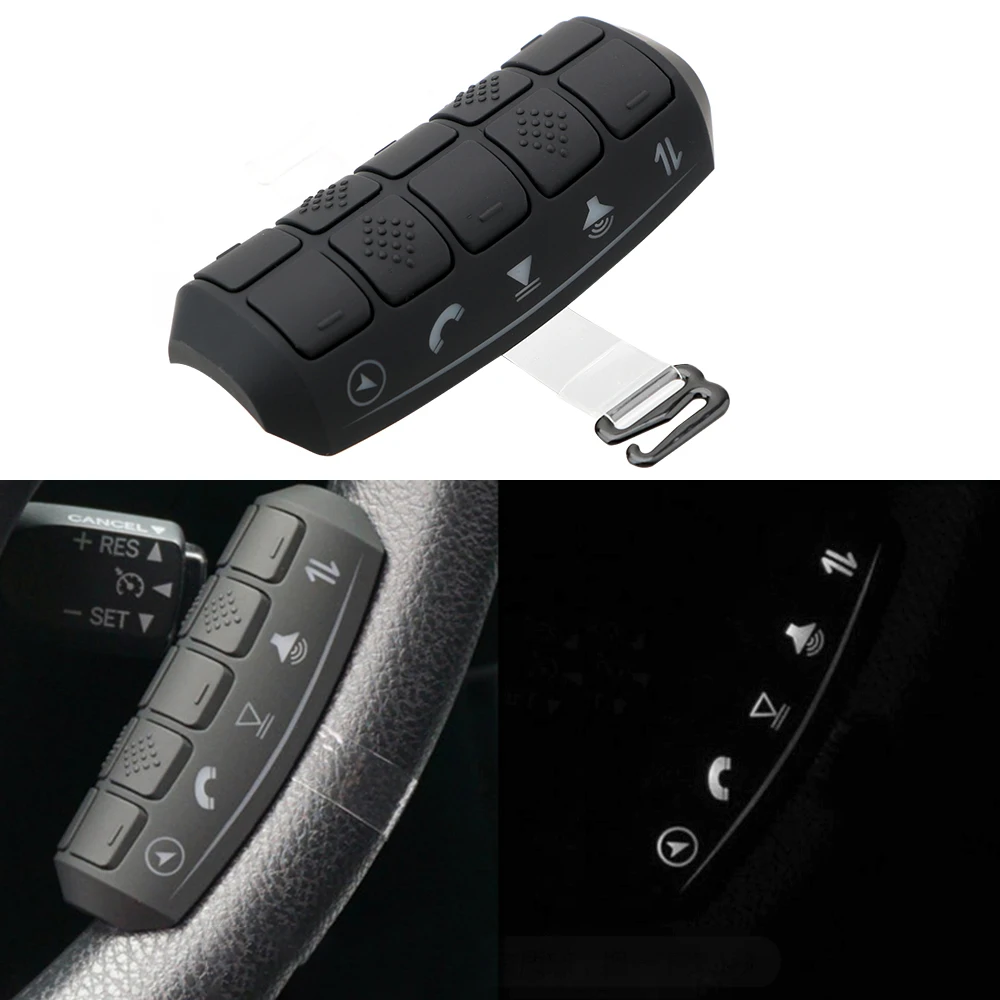 Universal Steering Wheel Button Control Volume Wireless Controller LCD Backlight Car Remote Controls Car Radio DVD GPS Player
Universal Steering Wheel Button Control Volume Wireless Controller LCD Backlight Car Remote Controls Car Radio DVD GPS Player