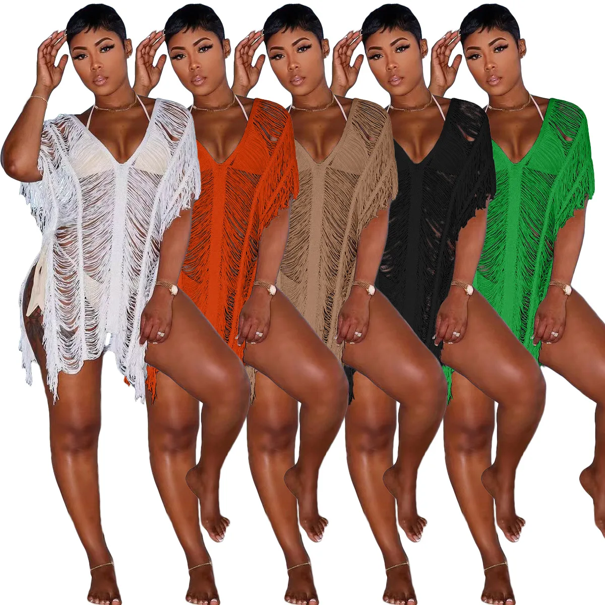 Loose Bathing Suit Crochet Mini Dress Sexy Beach Wear Women Cover Up Summer Hollow Out See Through Sheer Swimwear Sundress
Loose Bathing Suit Crochet Mini Dress Sexy Beach Wear Women Cover Up Summer Hollow Out See Through Sheer Swimwear Sundress