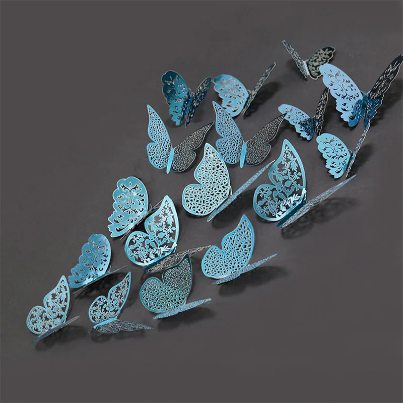 12Pcs 3D Hollow Butterfly Wall Sticker Decals for Wedding Living Room Window Wall Fridge Decor DIY Art Mural Home Decoration
12Pcs 3D Hollow Butterfly Wall Sticker Decals for Wedding Living Room Window Wall Fridge Decor DIY Art Mural Home Decoration