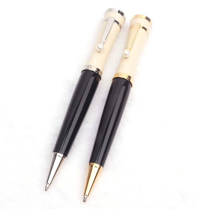 

Classic Edition Greta Garbo Mb Ballpoint Pen Luxury Roller Ball Fountain Pen with Pearl Clip Luxury Stationery Office Supplies