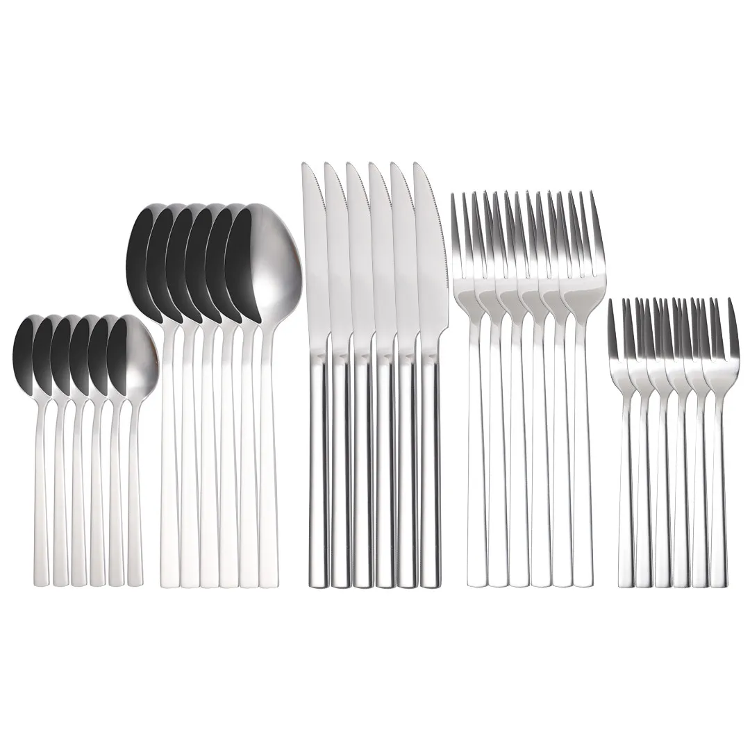 Столовые приборы из нержавеющей стали, 30 предметов 
Столовые приборы из нержавеющей стали, 30 предметов