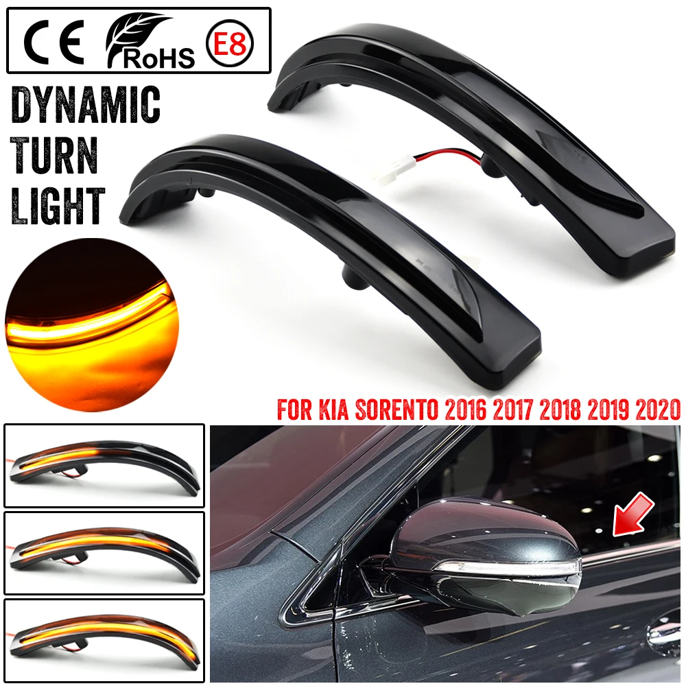 1 Pair LED Dynamic Turn Signal Flash Light Blinker Side Mirror Indicator Car LED Lamp For Kia Sorento 2016 2017 2018 2019 2020
1 Pair LED Dynamic Turn Signal Flash Light Blinker Side Mirror Indicator Car LED Lamp For Kia Sorento 2016 2017 2018 2019 2020