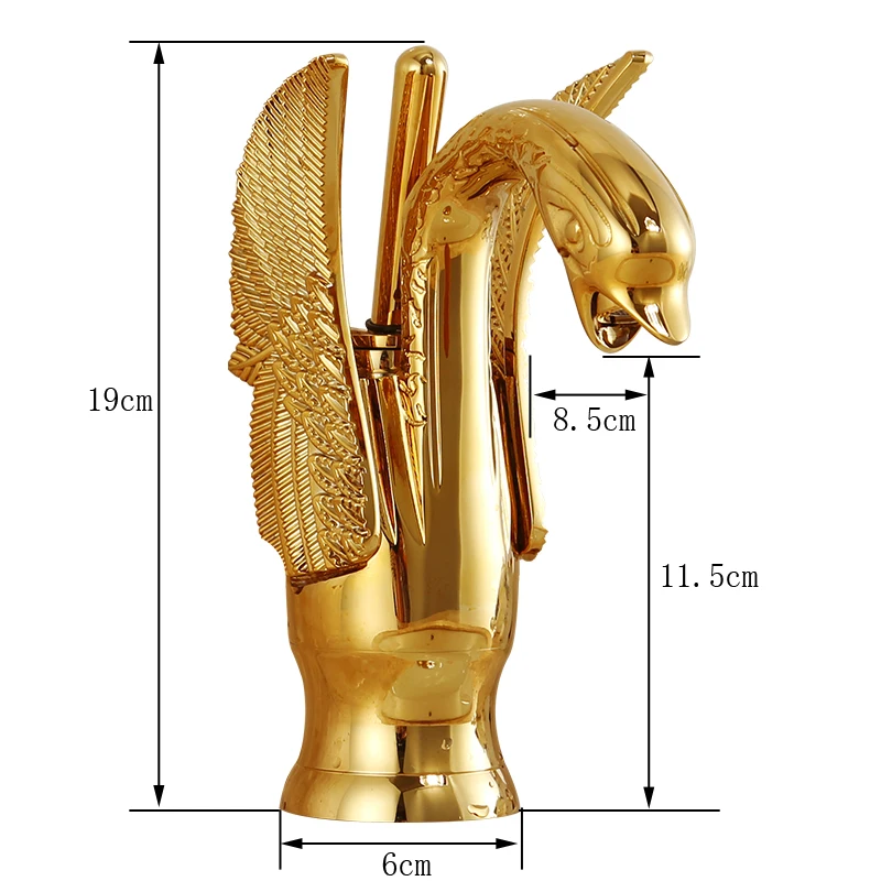 Gold Swan Basin Tap Ti-pvd Brass Ceramic Faucet Plate Spool Holder Deck Mounted Single Handle Copper Faucets
Gold Swan Basin Tap Ti-pvd Brass Ceramic Faucet Plate Spool Holder Deck Mounted Single Handle Copper Faucets