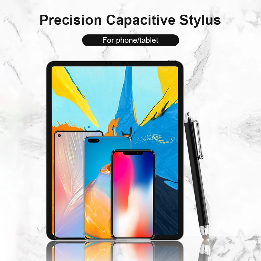 Capacitive Stylus Pen Universal Phone Screen Smart Touch Drawing Pen for Tablet Mobile Phone with Replaceable Fiber Tip
Capacitive Stylus Pen Universal Phone Screen Smart Touch Drawing Pen for Tablet Mobile Phone with Replaceable Fiber Tip