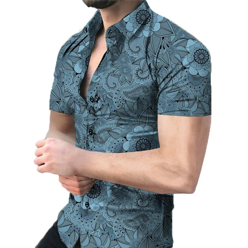 Stylish Mens Beachwear Floral Print Hawaiian Shirt Casual Button Down Short Sleeve Comfortable and Fashionable
Stylish Mens Beachwear Floral Print Hawaiian Shirt Casual Button Down Short Sleeve Comfortable and Fashionable