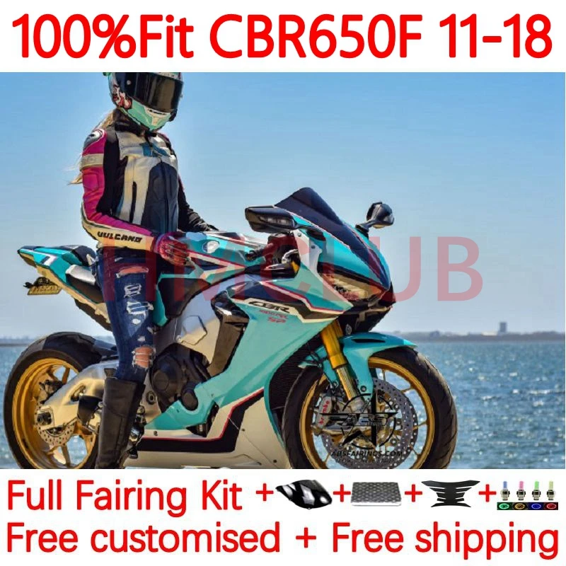 CBR650 F For HONDA CBR 650F 650 CC CBR650F 2011 2012 2013 2014 2015 2016 2017 2018 CBR-650F 11 18 Fairings 61No.119 glossy cyan
CBR650 F For HONDA CBR 650F 650 CC CBR650F 2011 2012 2013 2014 2015 2016 2017 2018 CBR-650F 11 18 Fairings 61No.119 glossy cyan