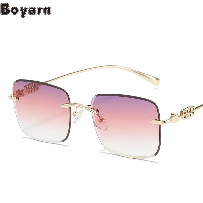 Boyarn New Ins Ocean Film Small Face Rimless Metal Trend Sunglasses Square Street Photography Versatile Eyewear Sunglasses
Boyarn New Ins Ocean Film Small Face Rimless Metal Trend Sunglasses Square Street Photography Versatile Eyewear Sunglasses