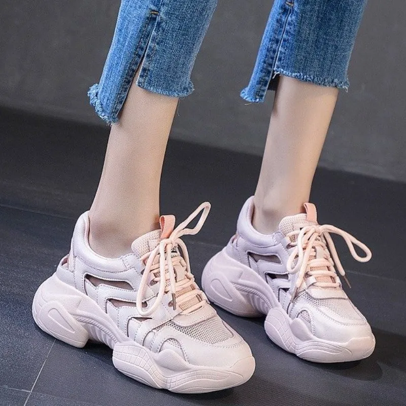 BCEBYL New Fashion Thick-soled Sneakers Women's Lace-up Thick-soled Shoes Women's Breathable Sandals Sports Vulcanized Shoes
BCEBYL New Fashion Thick-soled Sneakers Women's Lace-up Thick-soled Shoes Women's Breathable Sandals Sports Vulcanized Shoes