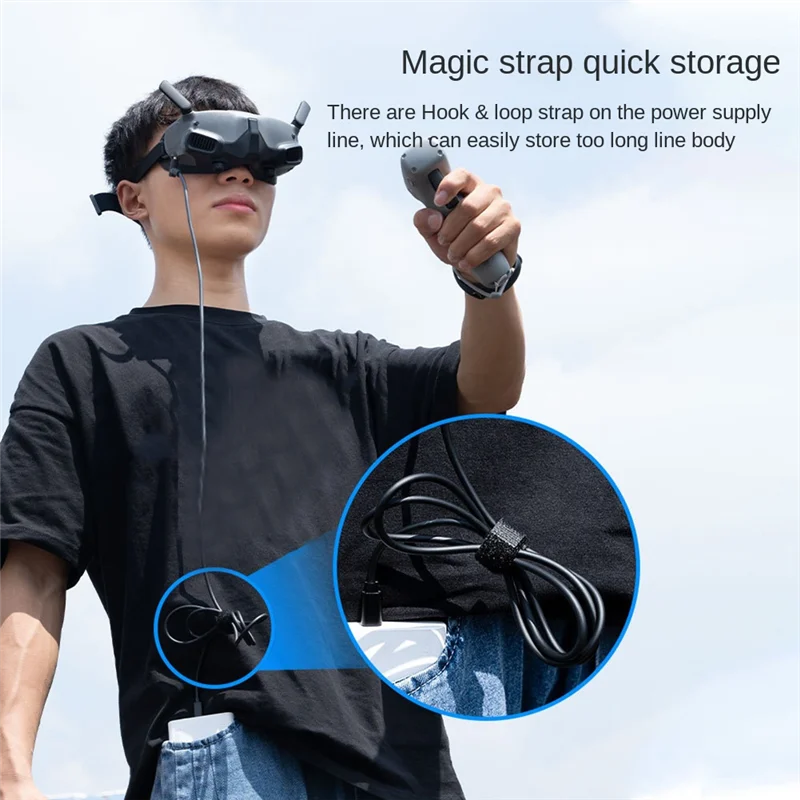 Подключение аккумулятора 130 см для FPV Avata Goggles V2 зарядный кабель для очков питания аксессуары для дрона
Подключение аккумулятора 130 см для FPV Avata Goggles V2 зарядный кабель для очков питания аксессуары для дрона