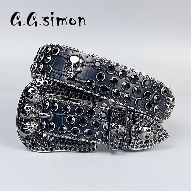 GGSIMON Punk Rock Rhinestone Belts Bling Strap Diamond Studded For Women Men Ajustable Y2K Girls Fashion Belt for Jeans
GGSIMON Punk Rock Rhinestone Belts Bling Strap Diamond Studded For Women Men Ajustable Y2K Girls Fashion Belt for Jeans
