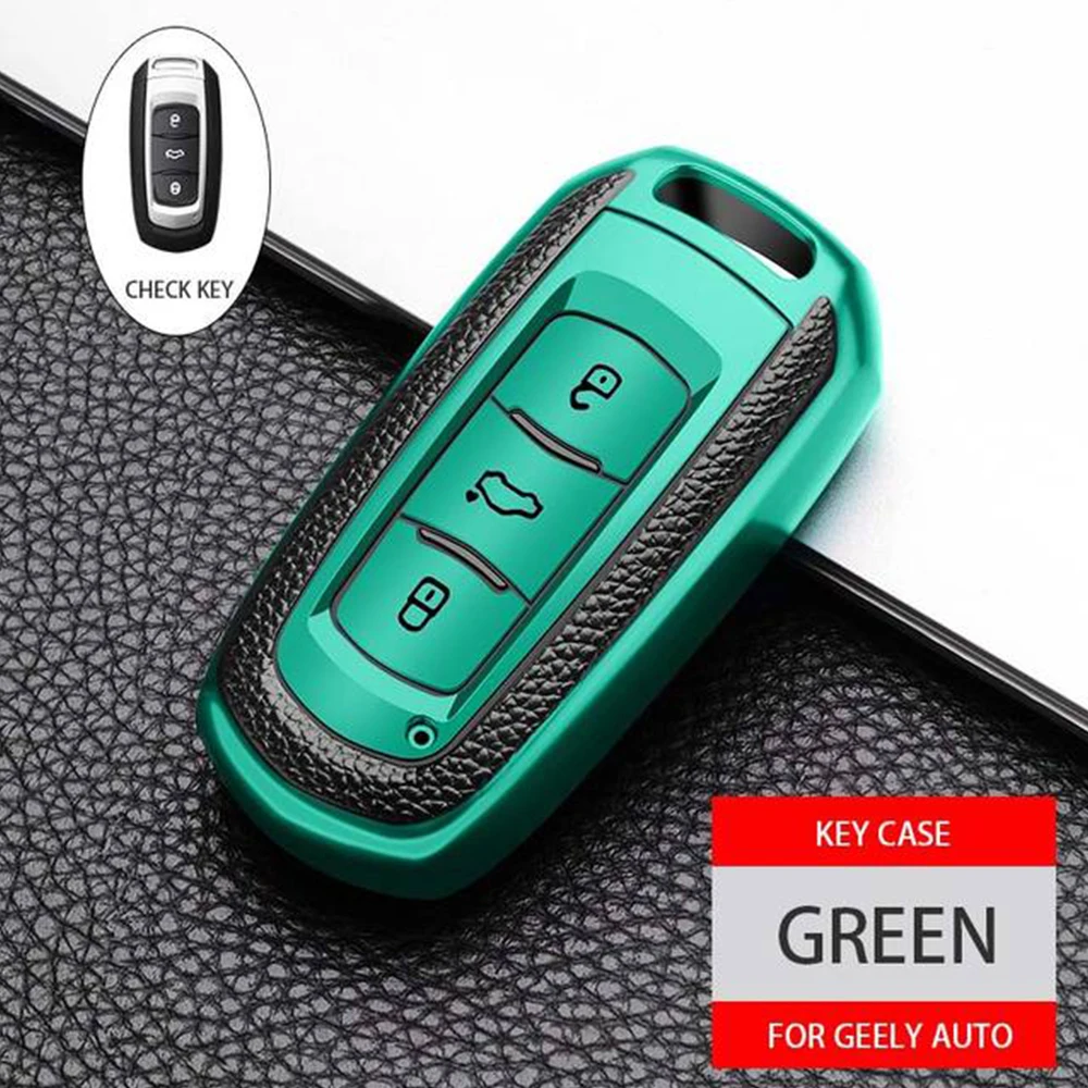 3 Buttons Car Key Case Cover For Geely Atlas Boyue NL3 EX7 SUV GT GC9 TPU Leather Car Remote Key Case Accessories
3 Buttons Car Key Case Cover For Geely Atlas Boyue NL3 EX7 SUV GT GC9 TPU Leather Car Remote Key Case Accessories