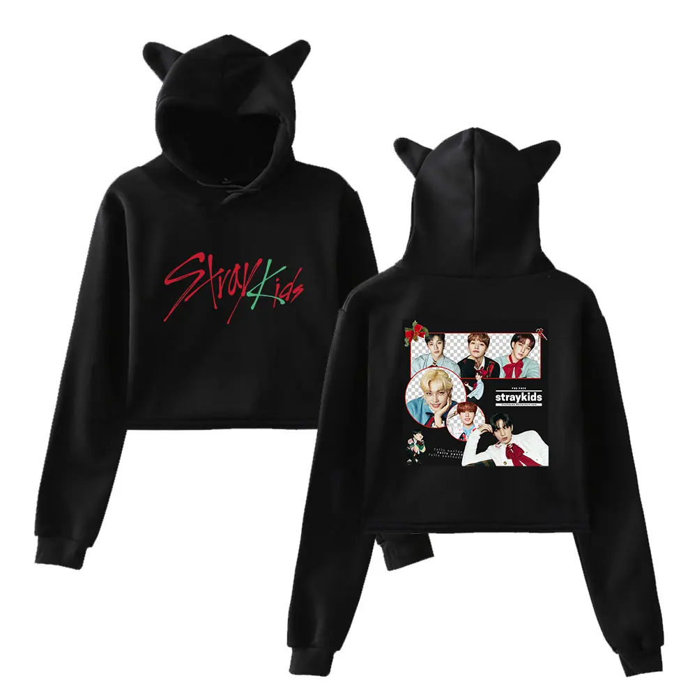 Детская Рождественская Толстовка Kpop Stray с изображением нового кота в ушах, классный дизайн, укороченные топы с чудо-принтом, короткие свитер...
Детская Рождественская Толстовка Kpop Stray с изображением нового кота в ушах, классный дизайн, укороченные топы с чудо-принтом, короткие свитер...