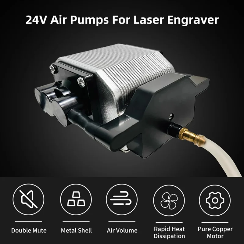 24V 30L/Min Air Assist Pump Air Compressor for Engraving Machine Adjustable Speed Low Noise Upgraded Nozzle 25 W EU Plug
24V 30L/Min Air Assist Pump Air Compressor for Engraving Machine Adjustable Speed Low Noise Upgraded Nozzle 25 W EU Plug
