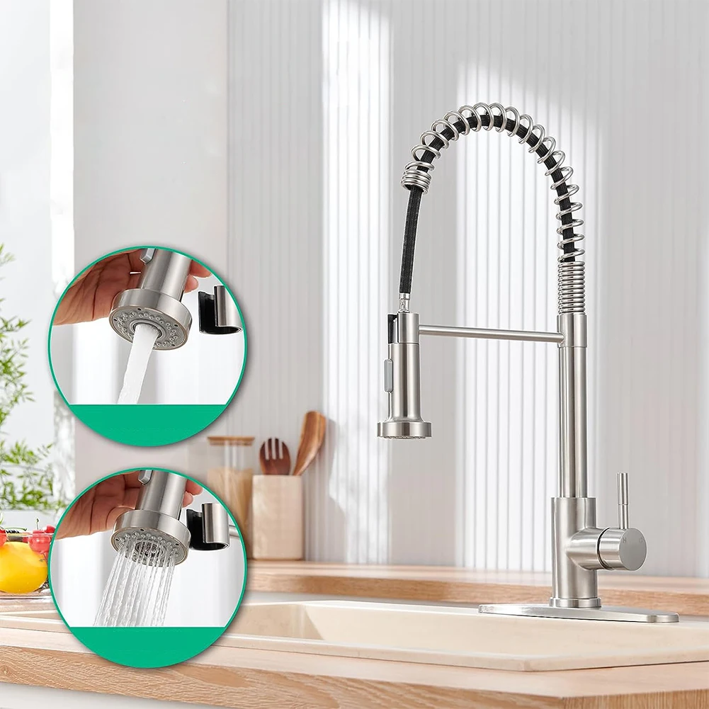 1pc Kitchen Faucets With Pull Down Sprayer Stainless Steel Single Hole Kitchen Sink Faucets Replacement Accessories
1pc Kitchen Faucets With Pull Down Sprayer Stainless Steel Single Hole Kitchen Sink Faucets Replacement Accessories