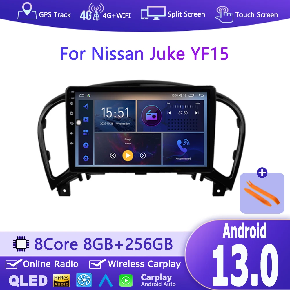 Android 13 Car Radio For Nissan Juke YF15 2010 2011 2012 2013 2014 Carplay 2Din GPS Navigation Bluetooth Multimedia Video Player
Android 13 Car Radio For Nissan Juke YF15 2010 2011 2012 2013 2014 Carplay 2Din GPS Navigation Bluetooth Multimedia Video Player